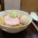 麺 みつヰ - 生姜そば/ 中太手揉み麺・大もり・味玉