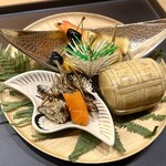 懐石 鷺風 - 前菜(昼懐石6,600円税込)