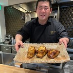 銀座 大石 - 黒トリュフとフォアクラのパイ包み焼きが出来上がりました