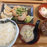 肉汁餃子のダンダダン - 焼き餃子チャーシューランチ＋水餃子