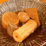 Yakitori To Oden Kushitakiya - おでん盛り合わせ盛り合わせ 5種(大根、玉子、厚揚げ、ちくわぶ、こんにゃく)