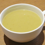 京都ローズカフェ - カップスープ（さばサンドに+\250でスープセットに、2013年12月）
