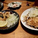 遊食友輝 - 右:油淋鶏(小)