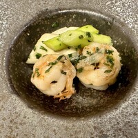 中国料理 豪華 - 大海老の青紫蘇炒め
