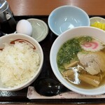 Kashiba Iekei Ramen Manekiya - 朝定食Ａ