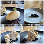 ラ パニエ ド ニーム - ＊モンブランは本格的な品でクリームが美味しいこと。 ＊トンカ豆をお尋ねしましたら、わざわざ見せてくださいました。m(__)m 香りがいいこと。 どこかで頂いた記憶があり調べましたら、随分前に「ト○ヒス」さんで同じようでアイスで頂いていました。^^