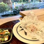 東山 緒方 - 白子ポン酢　ふぐ　皮　とうとみ