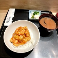 てんぷら 近藤 - ⑫コレでもかくらい海老が入ったかき揚げ丼