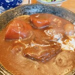 利助 - 牛たんシチュー定食、1,100円。