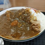 かしわや - あいがけカレー¥690