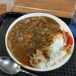 かしわや - あいがけカレー¥690