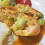 キッチン ブルー グローブ - 枝豆ハンバーグは美味いです