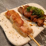 ホルモン こてつ - 串おすすめ三種盛り（550円）