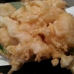 天ぷら よこい - かき揚げ定食のかき揚げ。海老がいっぱい。