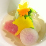 まな板の上の旬　ぽぽぽん - だし香る朝倉冷製盛り