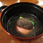 まな板の上の旬　ぽぽぽん - 蓮根万十 清汁仕立て