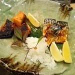 美食処　作治 - （コース）鮭西京焼き、鯖塩