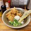 ゆうすけ - とり天生醤油(麺小盛でなす天トッピング)