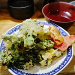 Sakatoke - 菜の花の天ぷら(368円)