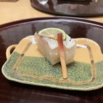 新ばし 笹田 - カマスの押寿司  2023年11月