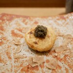 虎白 - 栗のおやき、キャビア、白トリュフ 2023年10月