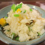 まな板の上の旬　ぽぽぽん - 南瓜の炊き込みご飯