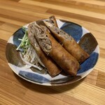 島しゃぶ屋 豚とん拍子 - 焼豚春巻き（680円）2023.11