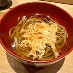 日本橋 蕎ノ字 - 桜エビかき揚げ　かけ蕎麦