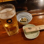 やきとり山平 - 生ビールとおとおし
