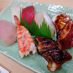 寿司処みやもと - 令和6年1月
営業時間(17:00〜22:00)
にぎり1人前 税込1500円