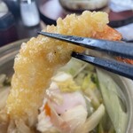 うどん工房かたつむり - 大きな海老天