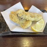 うどん工房かたつむり - 三陸山田湾産の牡蠣の天ぷら