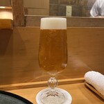 味享 - いくら寒くても、最初は生ビール