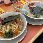 ラーメン山岡家 - 辛味噌ラーメン＆塩ラーメン