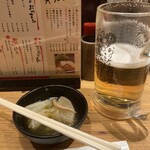 Taishuu Kushiyaki Sakaba Gaya - お通し、超美味い。特に大根が…