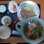 寿楽 - 晩ご飯セット（焼肉＋ラーメン）