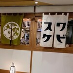 酒房 ワビスケ - 店舗横