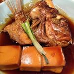 わしょく亭 - マダイのあら炊き。日本酒との相性，バッチリ！！