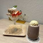 Koguma no Cafe - 國產草莓滿滿的聖代、熊熊的堅果巧克力、可可浮冰