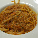 トラットリアチンクエポンテ - カニのクリームパスタ