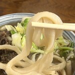 たけ川うどん - 麺は、かなりのコシ