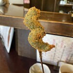 串揚げ屋　福爐 - これ何だ？（答え:えびの大葉巻×2）