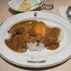 INDIAN CURRY - インデアンカレー（大）と卵（全卵）、キャベツピクルスです。（2024.1 byジプシーくん）