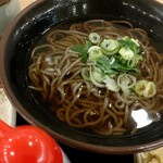 Katsuten - ザンギそば定食（1280円）のかけ蕎麦