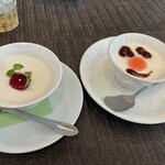 カフェ イルマーレ - ランチセットのデザートとキッズメニューのデザート