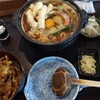 Taku - 味噌煮込みうどんと小海老かき揚げ丼セット