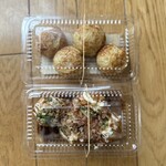 ぽんたこ - たこ焼きソース(4個)300円 岩塩(4個)300円