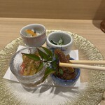 梅田 鮨 よこ田 - 前菜
