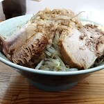 Ramen Kudou - ヤサイ通常の量でこれくらい