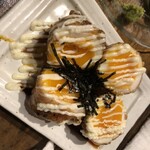 炭火焼鳥・野菜豚バラ巻 勇屋熟成鶏十八番 - 半熟卵